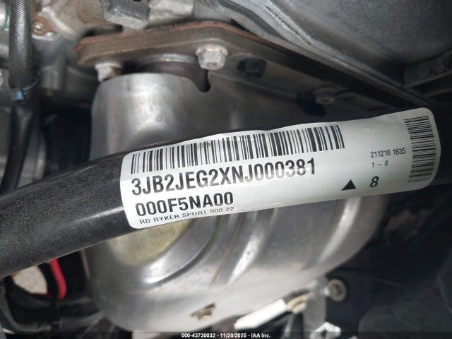 2022 CAN-AM RYKER 3JB2JEG2XNJ000381 Photo 9