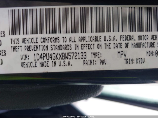 2011 DODGE NITRO 1D4PU4GKXBW572133 Photo 8