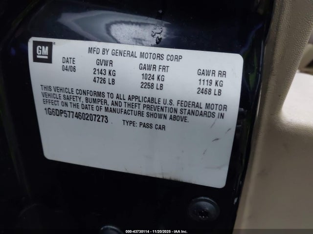 2006 CADILLAC CTS 1G6DP577460207273 Photo 8