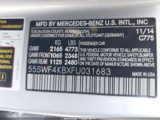 55SWF4KBXFU031683 Mercedes-Benz C 300 Sport 4matic