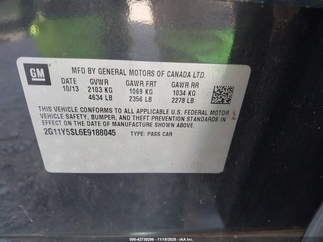 2014 CHEVROLET IMPALA 2G11Y5SL6E9188045 Photo 8