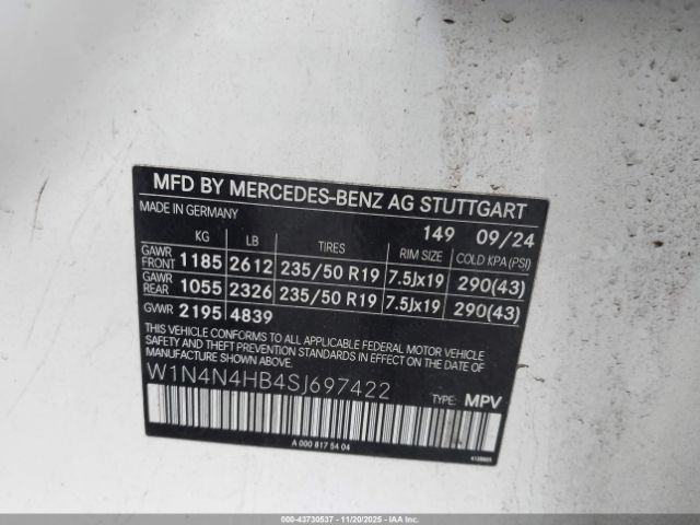 2025 MERCEDES-BENZ GLA 250 W1N4N4HB4SJ697422 Photo 8