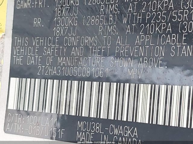 2005 LEXUS RX 330 2T2HA31U05C081061 Photo 8