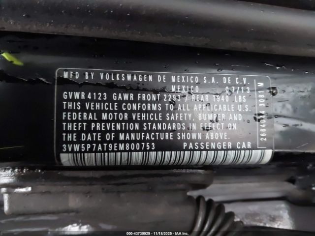 2014 VOLKSWAGEN BEETLE 3VW5P7AT9EM800753 Photo 8