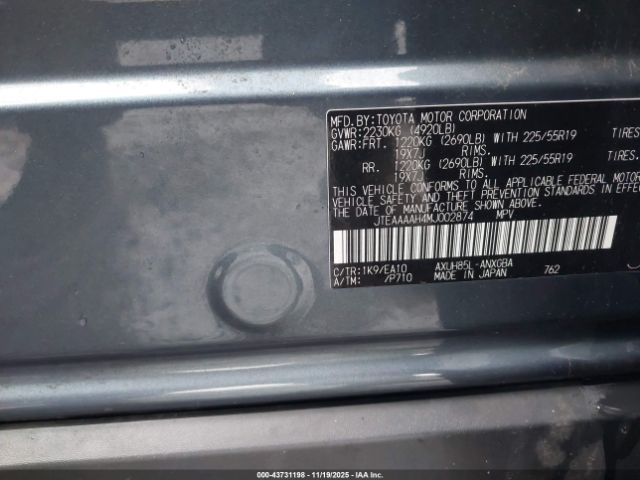 2021 TOYOTA VENZA JTEAAAAH4MJ002874 Photo 8