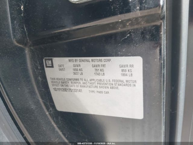 2007 CHEVROLET CORVETTE 1G1YY26E175133141 Photo 8