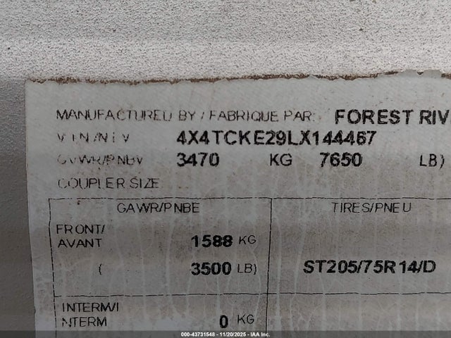 4X4TCKE29LX144467 Cherokee Other
