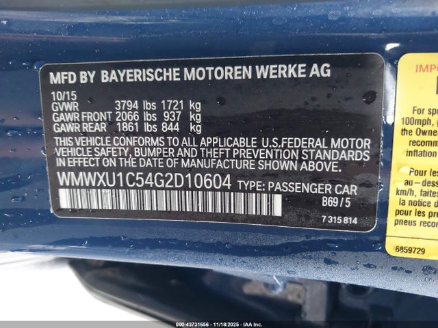 2016 MINI HARDTOP WMWXU1C54G2D10604 Photo 8