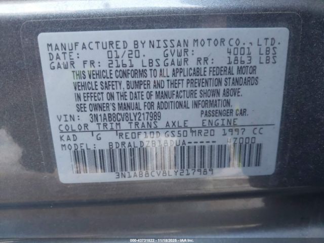 2020 NISSAN SENTRA 3N1AB8CV8LY217989 Photo 8