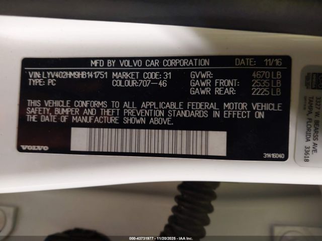 2017 VOLVO S60 INSCRIPTION LYV402HM9HB141751 Photo 8