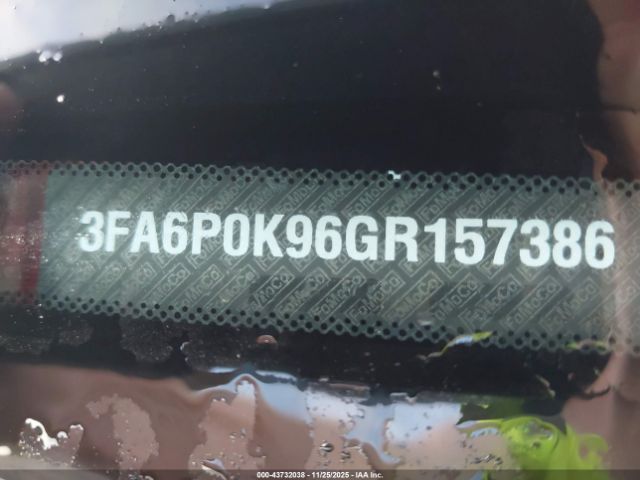 2016 FORD FUSION 3FA6P0K96GR157386 Photo 8