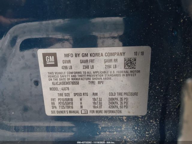 2019 BUICK ENCORE KL4CJASB3KB780558 Photo 8