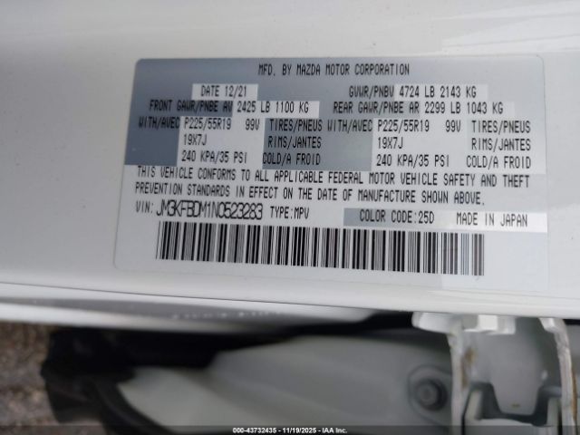 2022 MAZDA CX-5 JM3KFBDM1N0523283 Photo 8