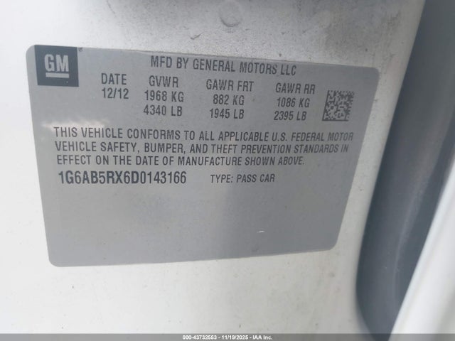 2013 CADILLAC ATS 1G6AB5RX6D0143166 Photo 8