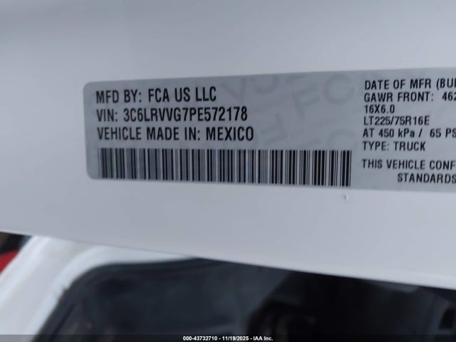 2023 RAM PROMASTER 2500 3C6LRVVG7PE572178 Photo 8