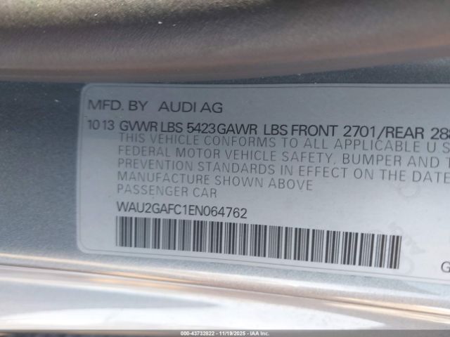 2014 AUDI A7 WAU2GAFC1EN064762 Photo 8