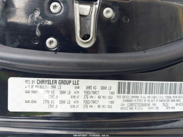 2013 RAM 1500 1C6RR7GT5DS609348 Photo 8