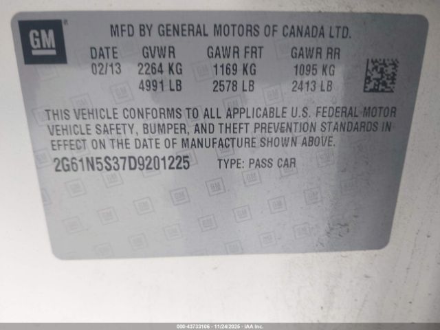 2013 CADILLAC XTS 2G61N5S37D9201225 Photo 8