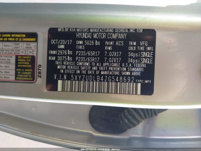 2018 HYUNDAI SANTA FE SPORT 5XYZUDLB4JG548692 Photo 8