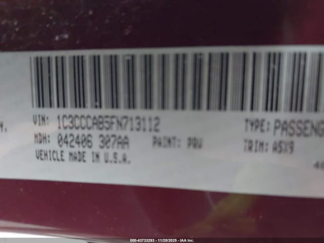 2015 CHRYSLER 200 1C3CCCAB5FN713112 Photo 8