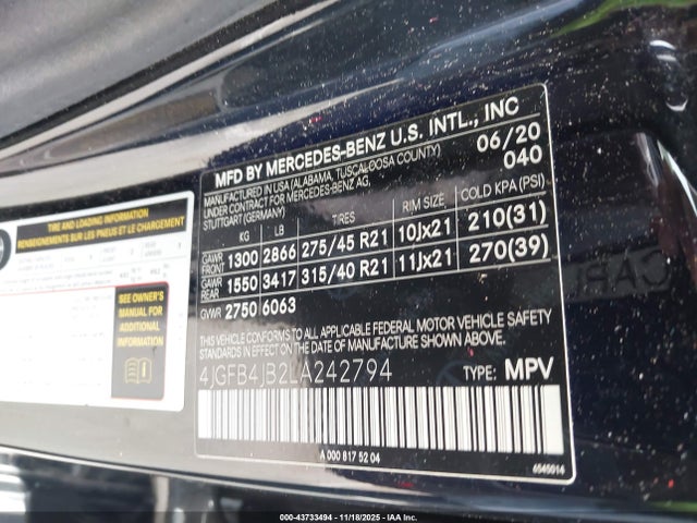 2020 MERCEDES-BENZ GLE 350 4JGFB4JB2LA242794 Photo 8