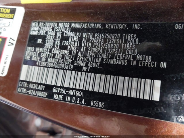 2013 TOYOTA VENZA 4T3BK3BB4DU093819 Photo 8