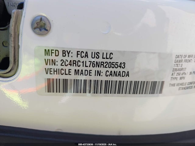 2022 CHRYSLER PACIFICA HYBRID 2C4RC1L76NR205543 Photo 8