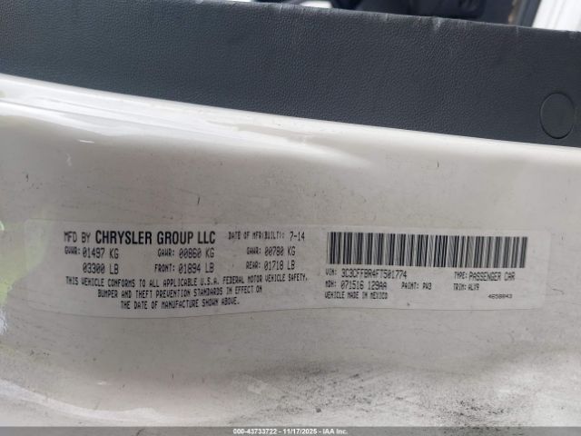 2015 FIAT 500 3C3CFFBR4FT501774 Photo 8