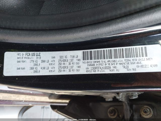 2020 RAM 1500 1C6SRFBT4LN165220 Photo 8