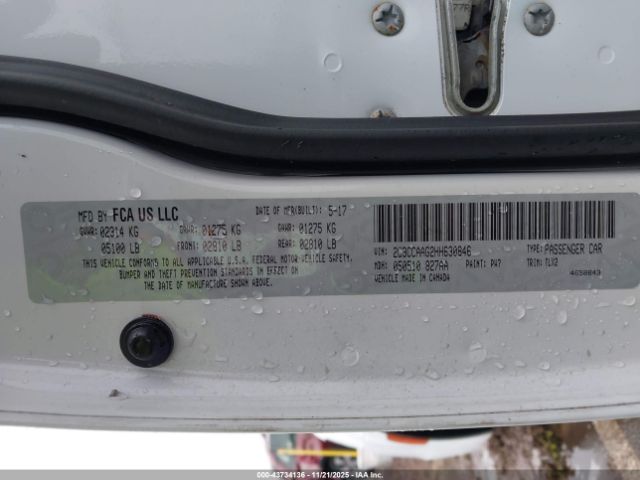 2017 CHRYSLER 300 2C3CCAAG2HH630846 Photo 8