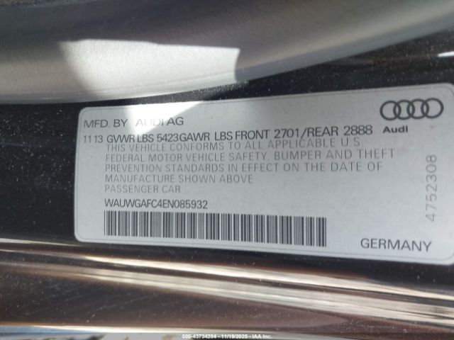 2014 AUDI A7 WAUWGAFC4EN085932 Photo 8