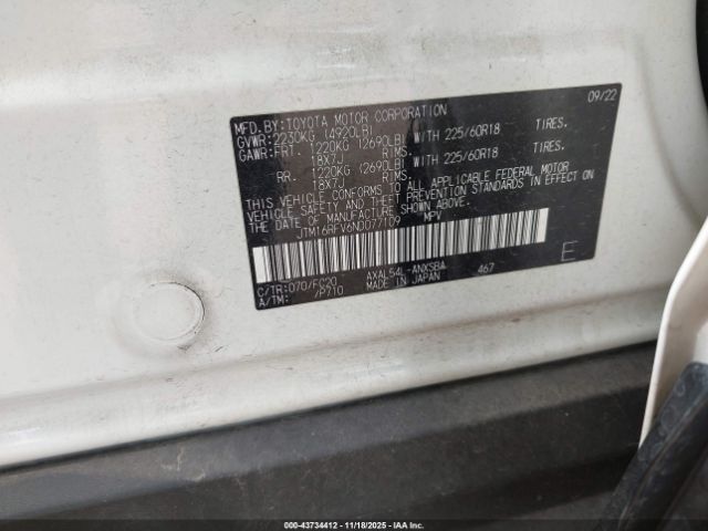 2022 TOYOTA RAV4 HYBRID JTM16RFV6ND077109 Photo 8