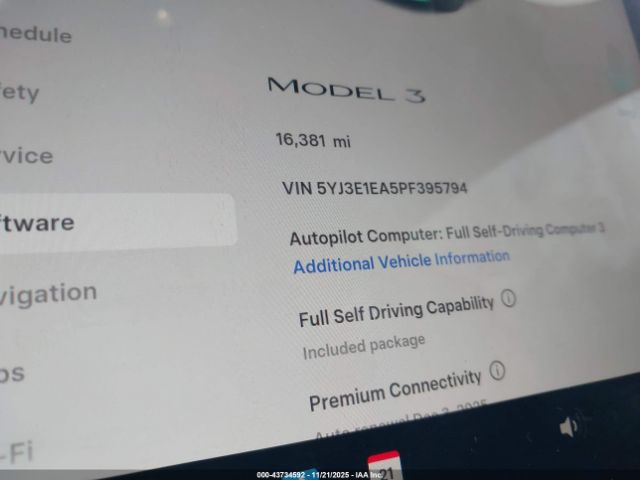 2023 TESLA MODEL 3 5YJ3E1EA5PF395794 Photo 6