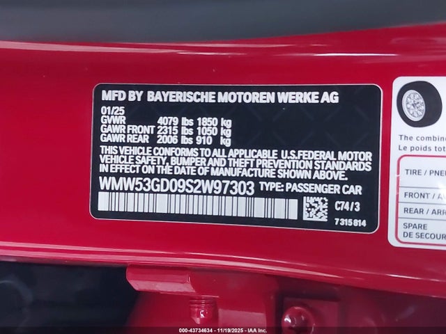 2025 MINI HARDTOP WMW53GD09S2W97303 Photo 8