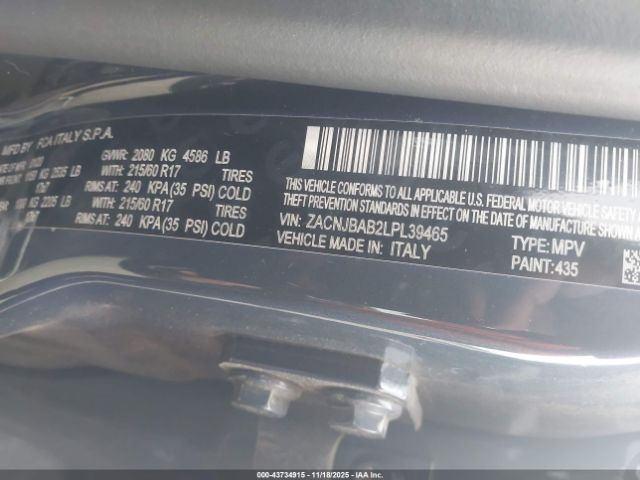 2020 JEEP RENEGADE ZACNJBAB2LPL39465 Photo 8