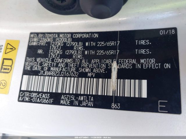 2018 LEXUS NX 300 JTJBARBZ2J2167632 Photo 8