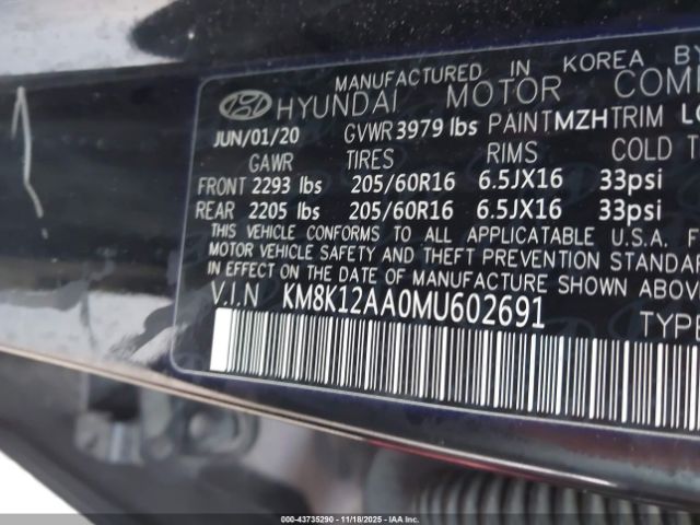2021 HYUNDAI KONA KM8K12AA0MU602691 Photo 8