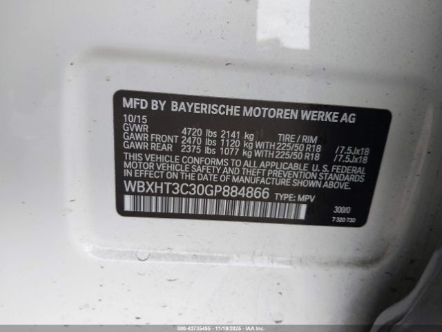 2016 BMW X1 WBXHT3C30GP884866 Photo 8