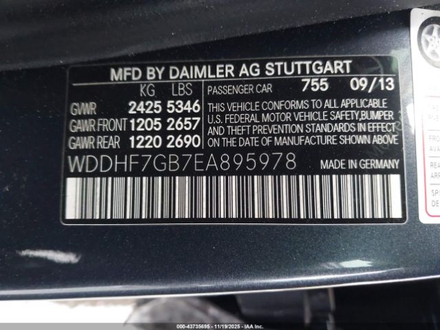 2014 MERCEDES-BENZ E 63 AMG WDDHF7GB7EA895978 Photo 8