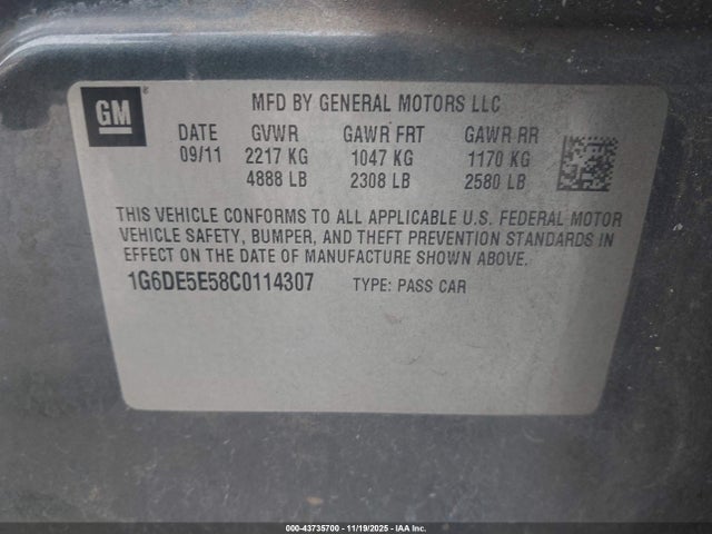 2012 CADILLAC CTS 1G6DE5E58C0114307 Photo 8