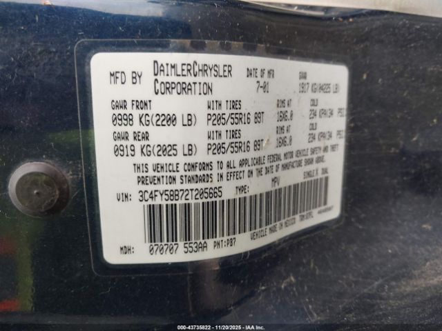 2002 CHRYSLER PT CRUISER 3C4FY58B72T205665 Photo 8