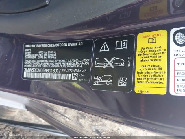 2022 BMW M240 3MW53CM05N8C18017 Photo 8