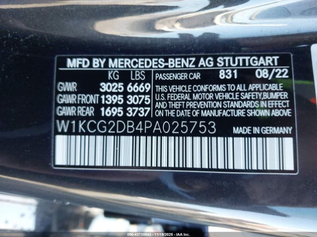 2023 MERCEDES-BENZ EQS 450+ W1KCG2DB4PA025753 Photo 8