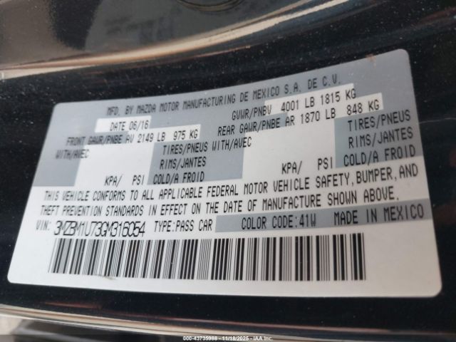2016 MAZDA MAZDA3 3MZBM1U73GM316054 Photo 8