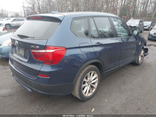 2014 BMW X3 5UXWX9C55E0D42537 Photo 3
