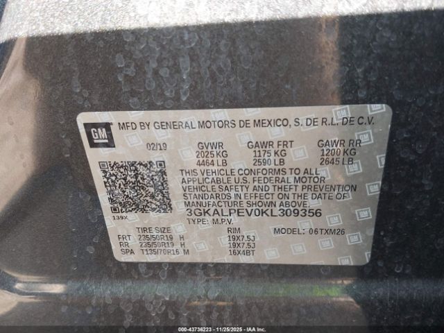 2019 GMC TERRAIN 3GKALPEV0KL309356 Photo 8