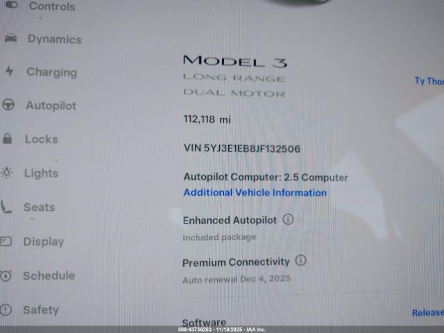 2018 TESLA MODEL 3 5YJ3E1EB8JF132506 Photo 6