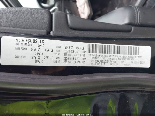 2018 JEEP GRAND CHEROKEE 1C4RJFBG1JC167470 Photo 8