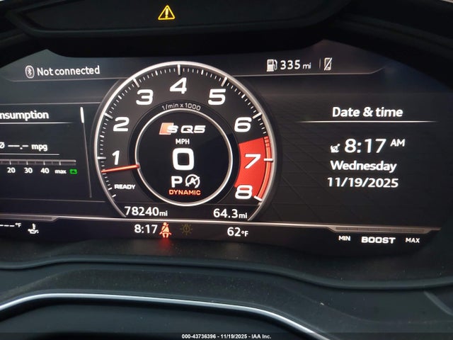 Aukcja sprzedaży 2019 Audi Sq5 3.0t Premium, vin: WA1B4AFYXK2027174, numer aukcji: 43736396