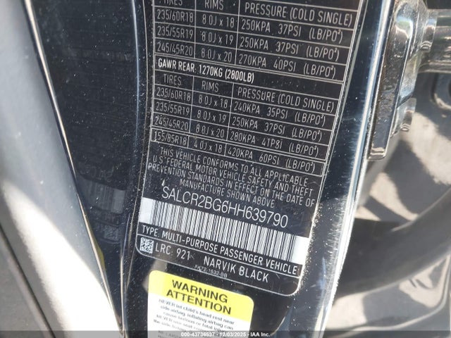 2017 LAND ROVER DISCOVERY SPORT SALCR2BG6HH639790 Photo 8